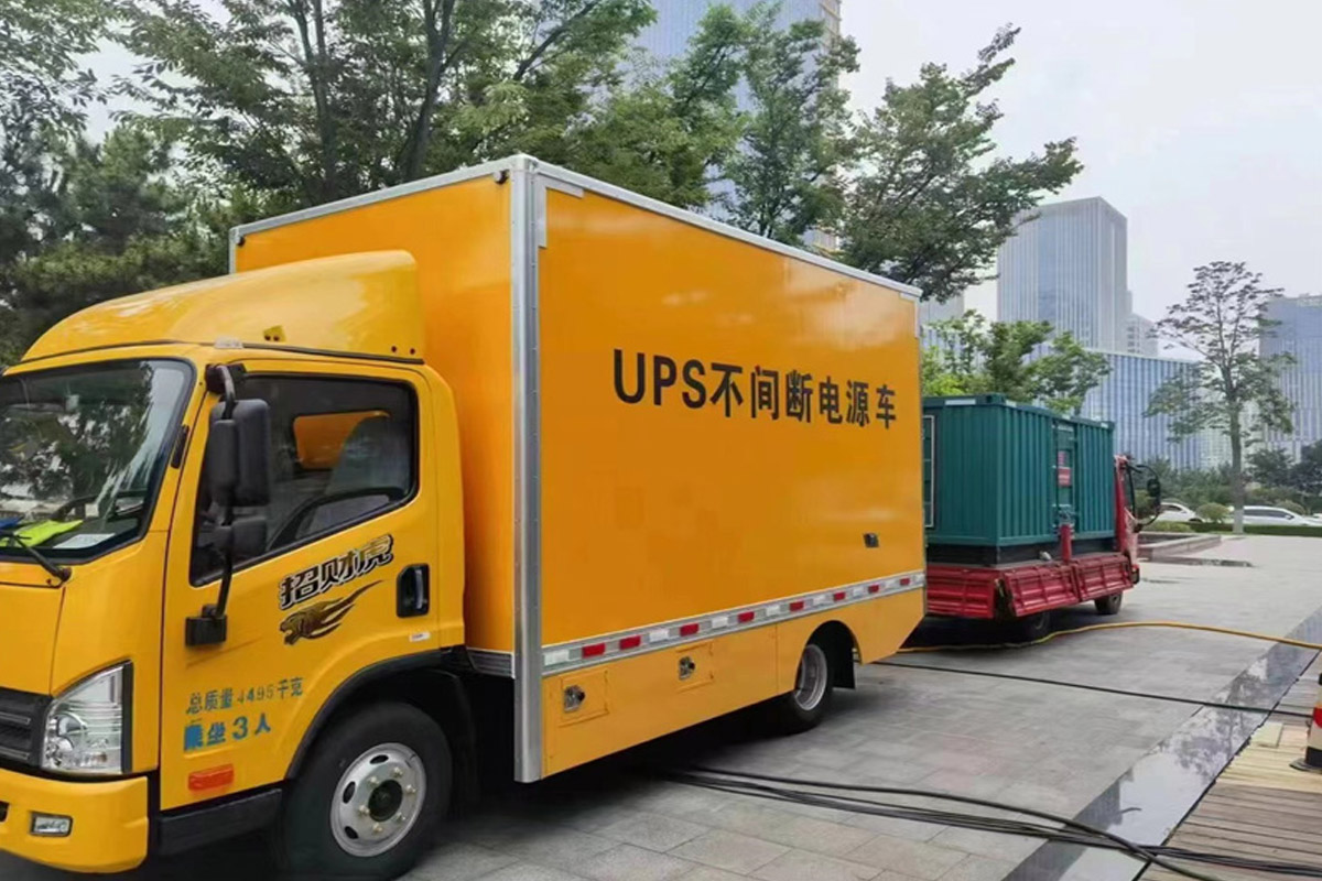 长泰发电机租赁施工现场