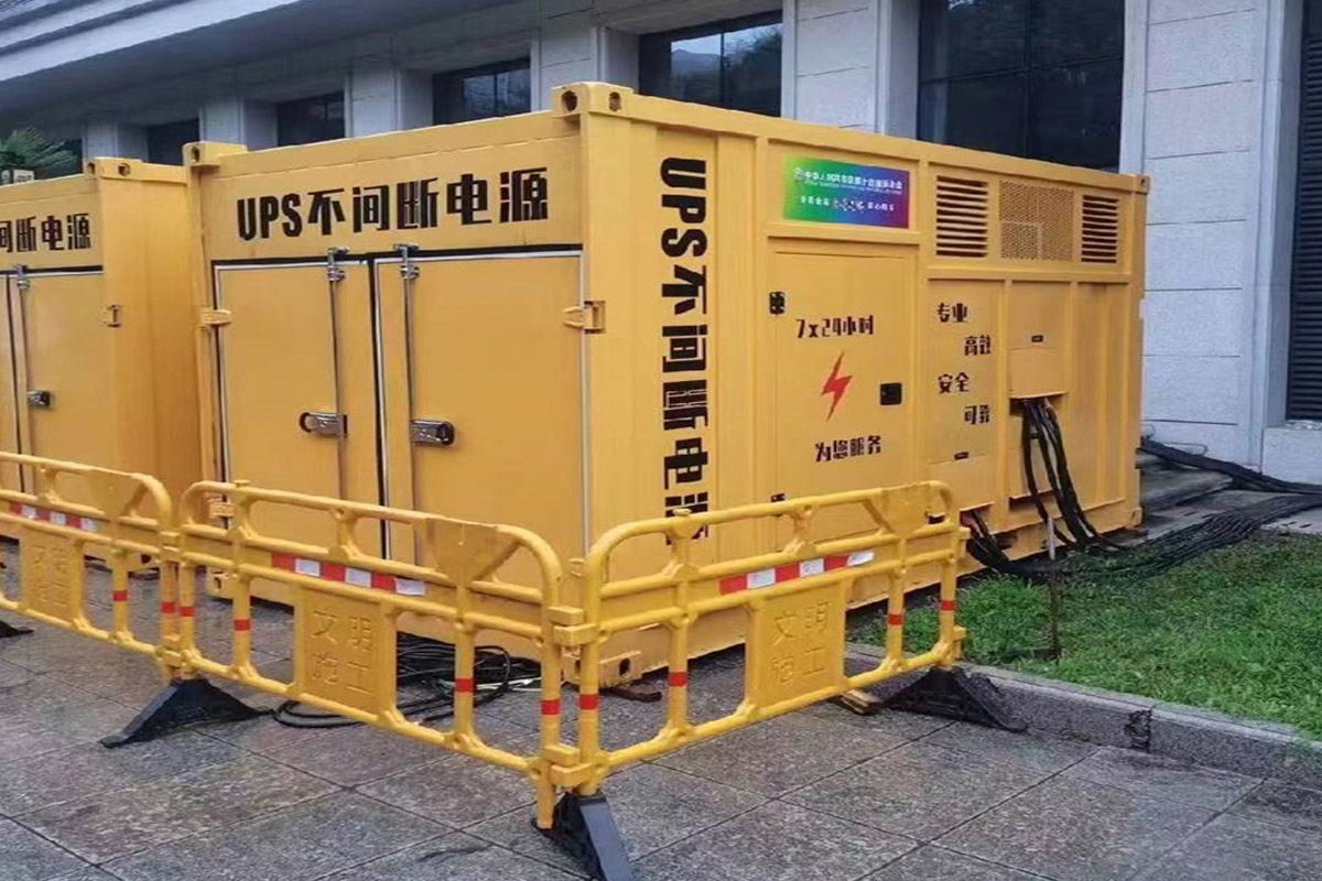长泰发电机租赁施工现场