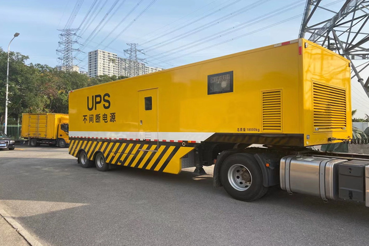 长泰发电机租赁施工现场